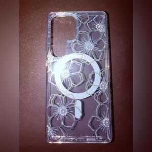Case-Mate Floral Clear Phone Case S25 Ultra